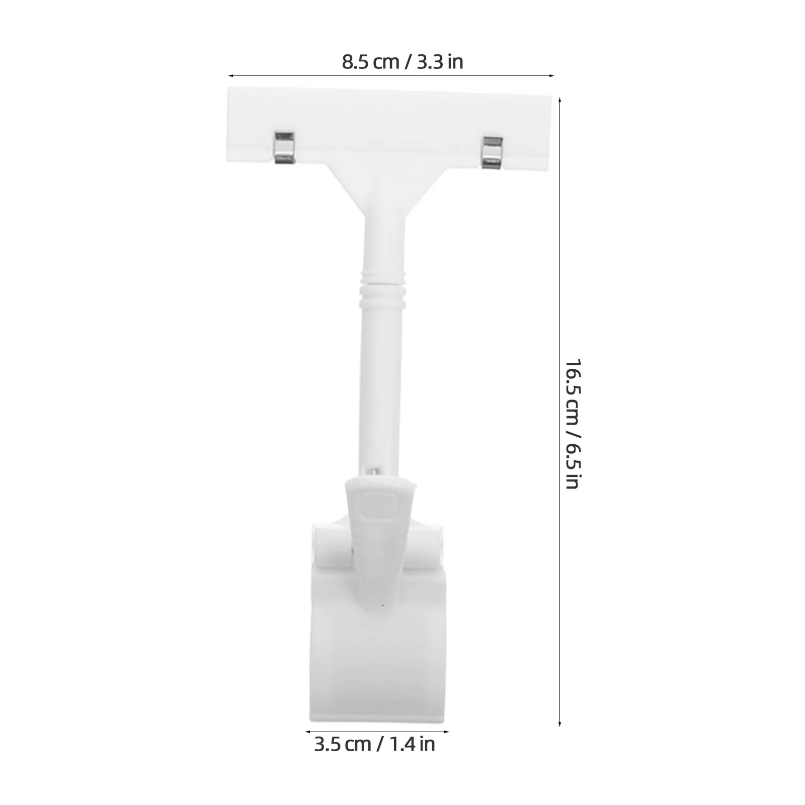 20Pcs Thumb Clip Display Holders Solid Color Plastic Retail Price Tag Sign Clips Rotatable Shelf Label Card Holder Merchandise