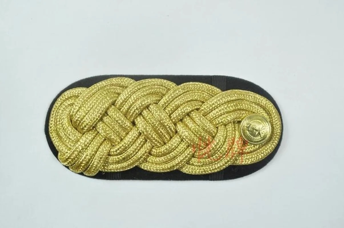 Saudi Military Rank Insignia Epaulettes Oval Hand-woven Shoulder Band Badge for Militar Army Officer Uniforms Accessories