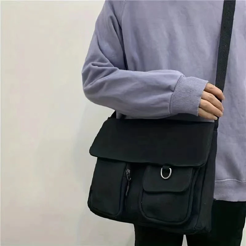 Vrouwen Canvas Messenger Bag Jeugd Dames Mode Schoudertas Student Grote Capaciteit Vrouwelijke Crossbody Tassen Vrouwen Pakket