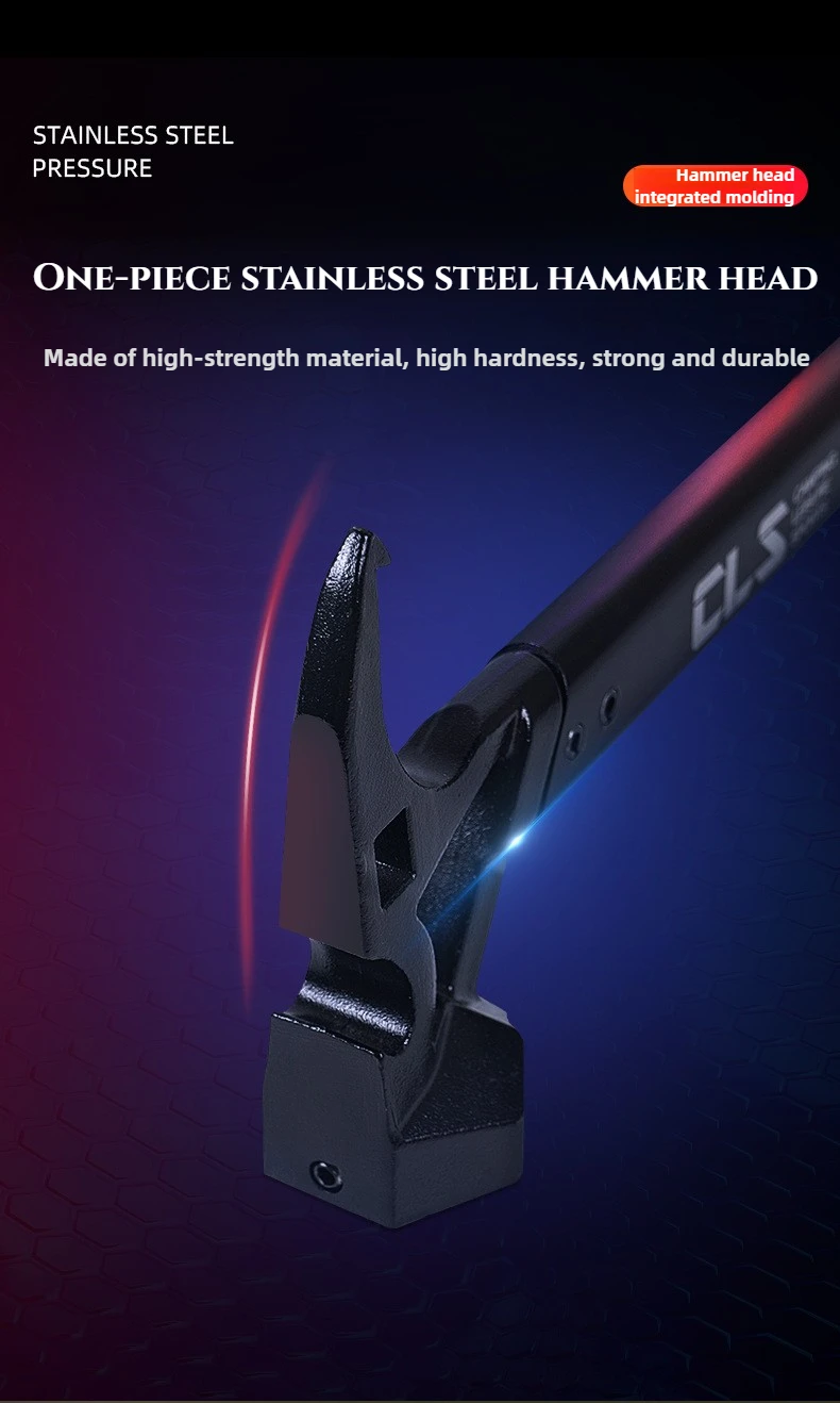 Multifunktionaler Mini-Hammer aus Edelstahl für Outdoor-Camping, Bergsteigen, Zelt-Hammer, Flaschenöffner-Werkzeug – Detail 4