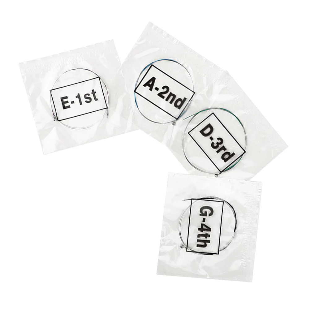 

4Pcs Universal Metal Strings for Violin Clear Sound Durable Lightweight Great for Replacement Needs Violin String