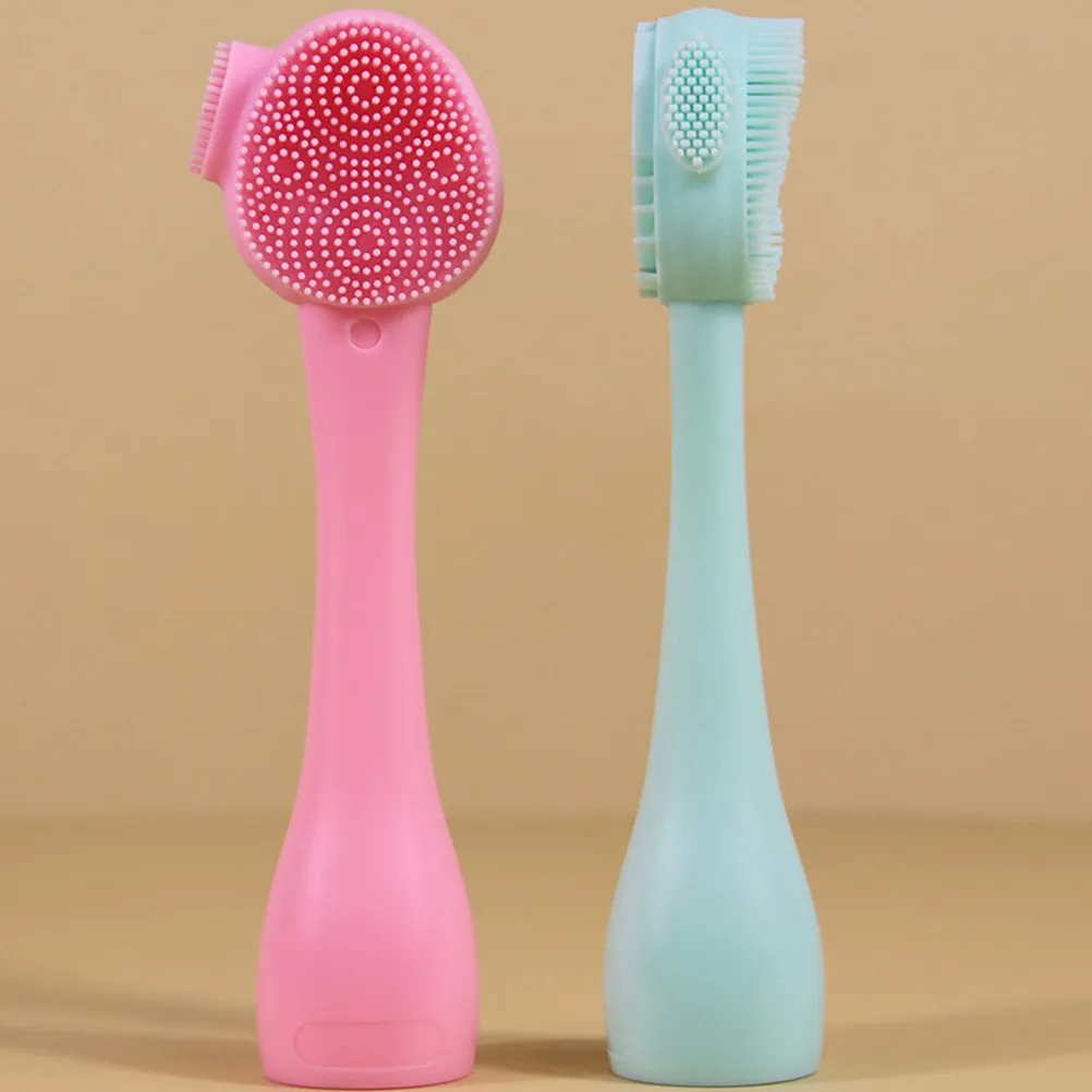Kit 4 Peças: Escova Facial de Silicone Moderna para Limpeza Profunda de Poros, Esfoliante e Massageador de Pele para Uso Diário