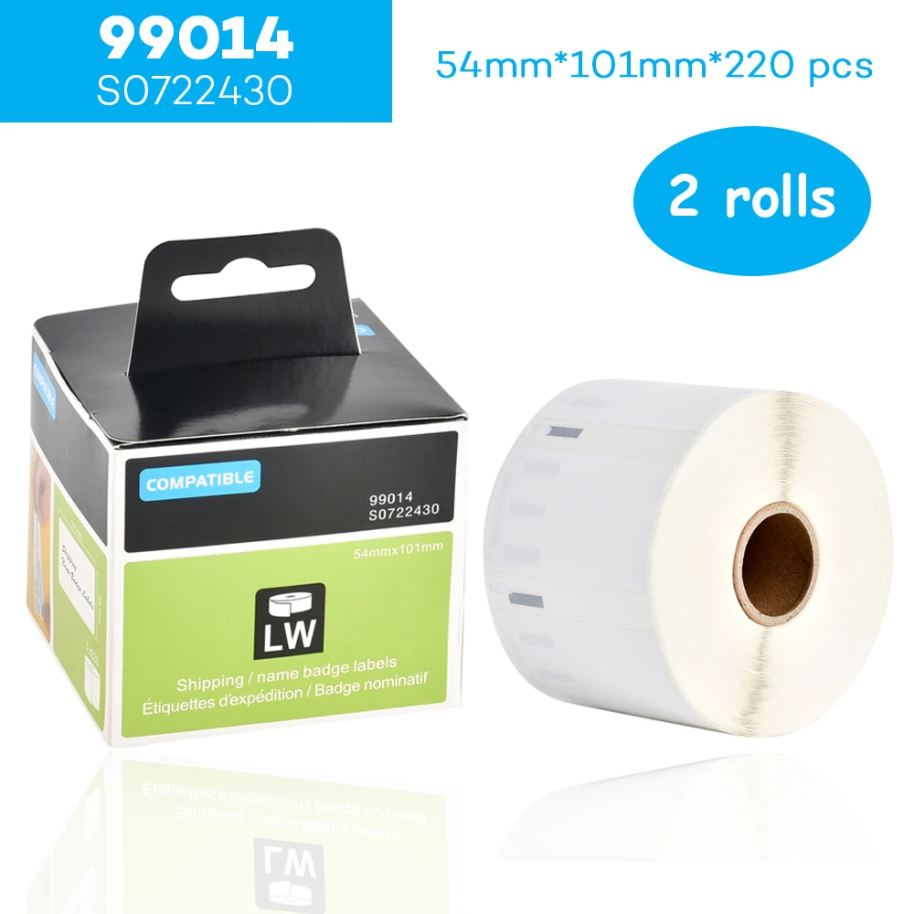 Rotolo di etichette in carta termica 99014 compatibile Dymo LW 99010 99012 11355 11353 11352 etichette per indirizzo di spedizione per LabelWriter 450 440