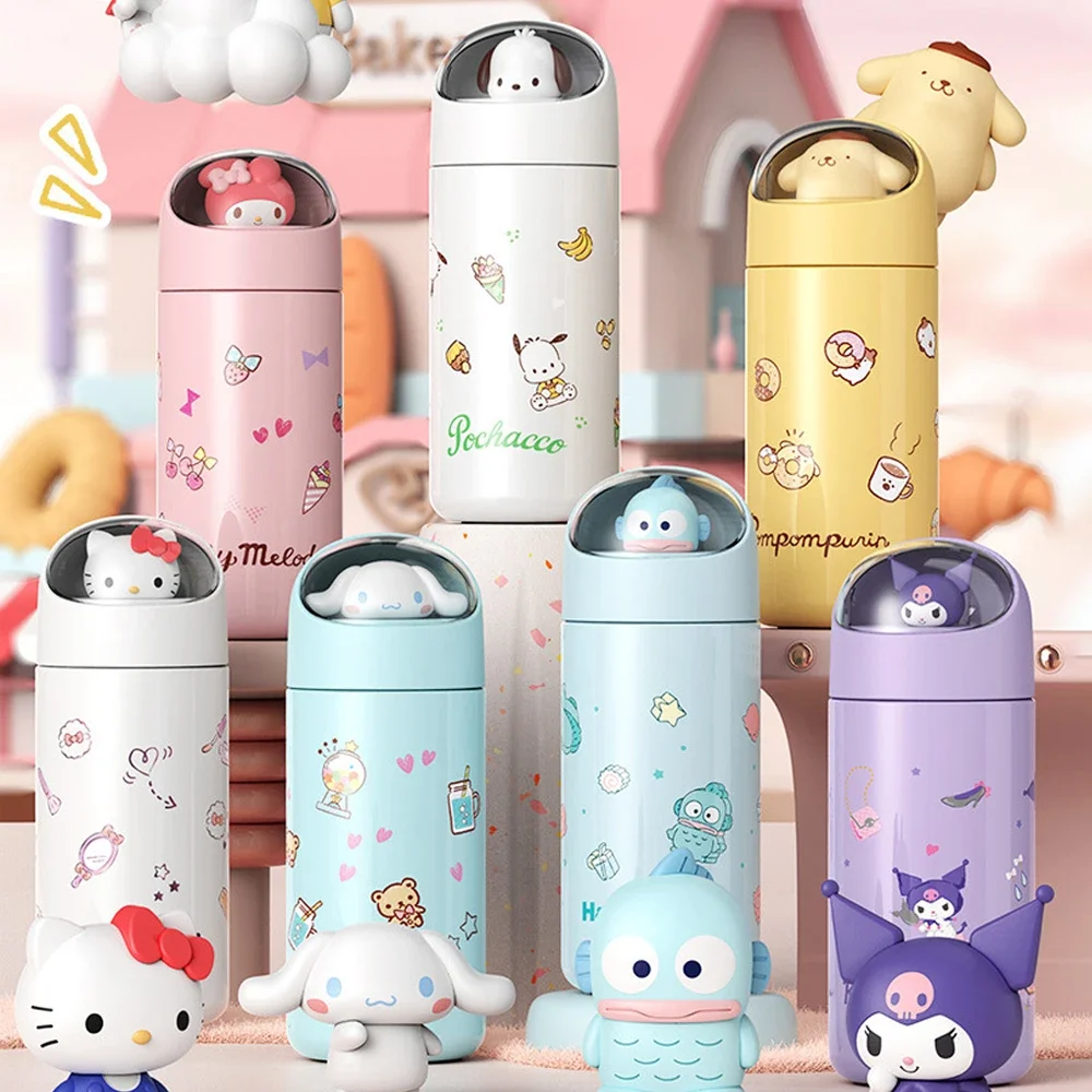 

Аниме Cinnamoroll My Melody Kuromi HelloKittys Hangyodon почтовый мультяшный милый стакан для воды бутылка для воды из нержавеющей стали 350 мл