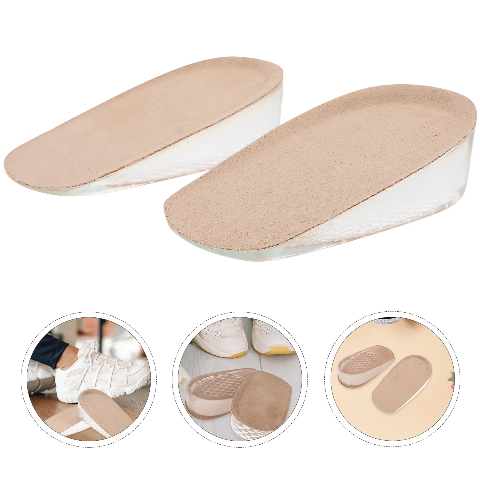 

3 Cm Heightening Foot Pads Adding Insoles Invisibility Cushions Shoe Forefoot Invisible Increase