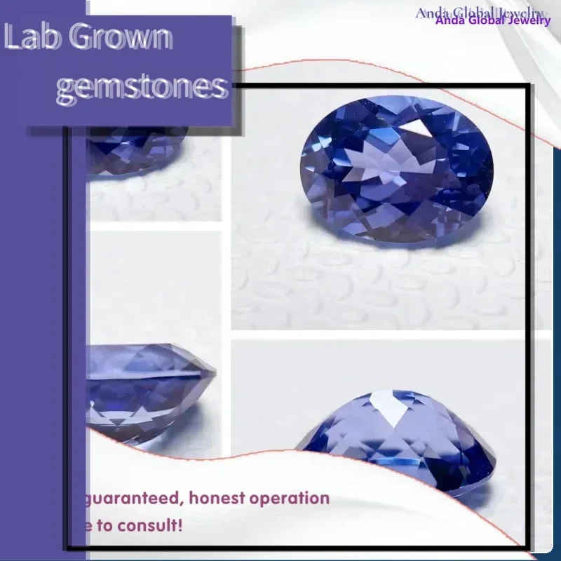 

M-Lab Grown Sapphire Oval Cut Blue Color Gems