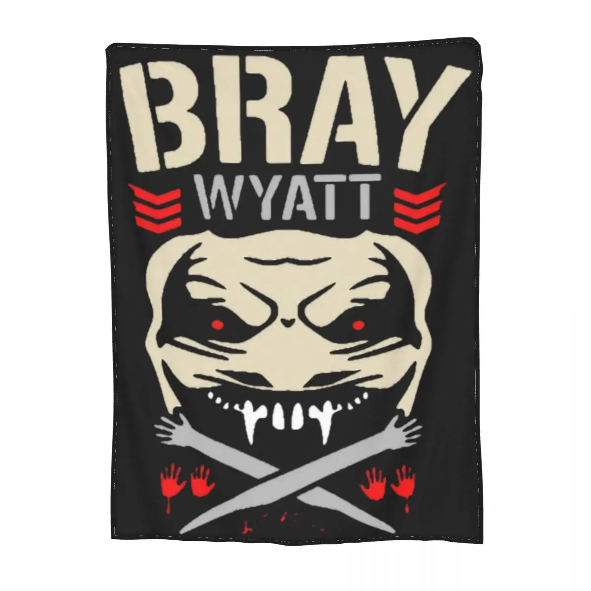 Bray Wyatt Let Me In Blanket Flannel Print Cozy Lightweight Throw Blankets for Sofa Outdoor Quilt