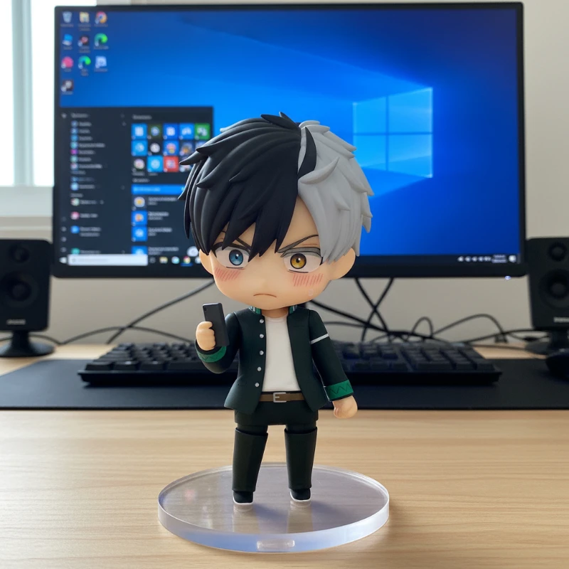 

4 ''/10 см 2517 Kawaii двухцветная фигурка Shoto, материал ПВХ, Коллекционная аниме, пластиковая модель, куклы, игрушки, украшение для рабочего стола, подарок