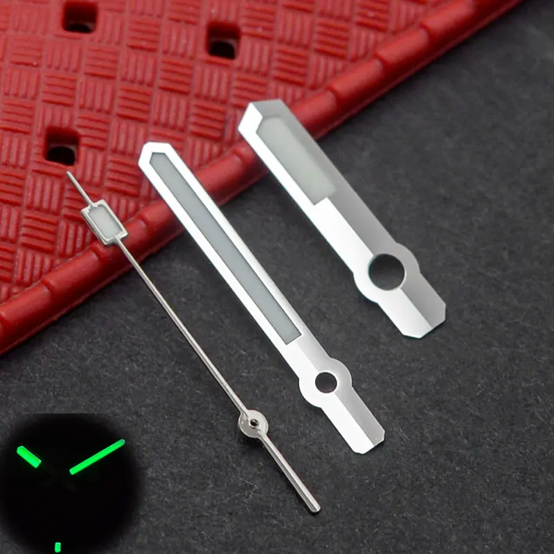 Watch Hands Needles Fit  NH35A NH36A 7S26 6R15 4R35 6309 7002 Movemen With C3 Green Luminous Watch Repair Parts  Adaptation