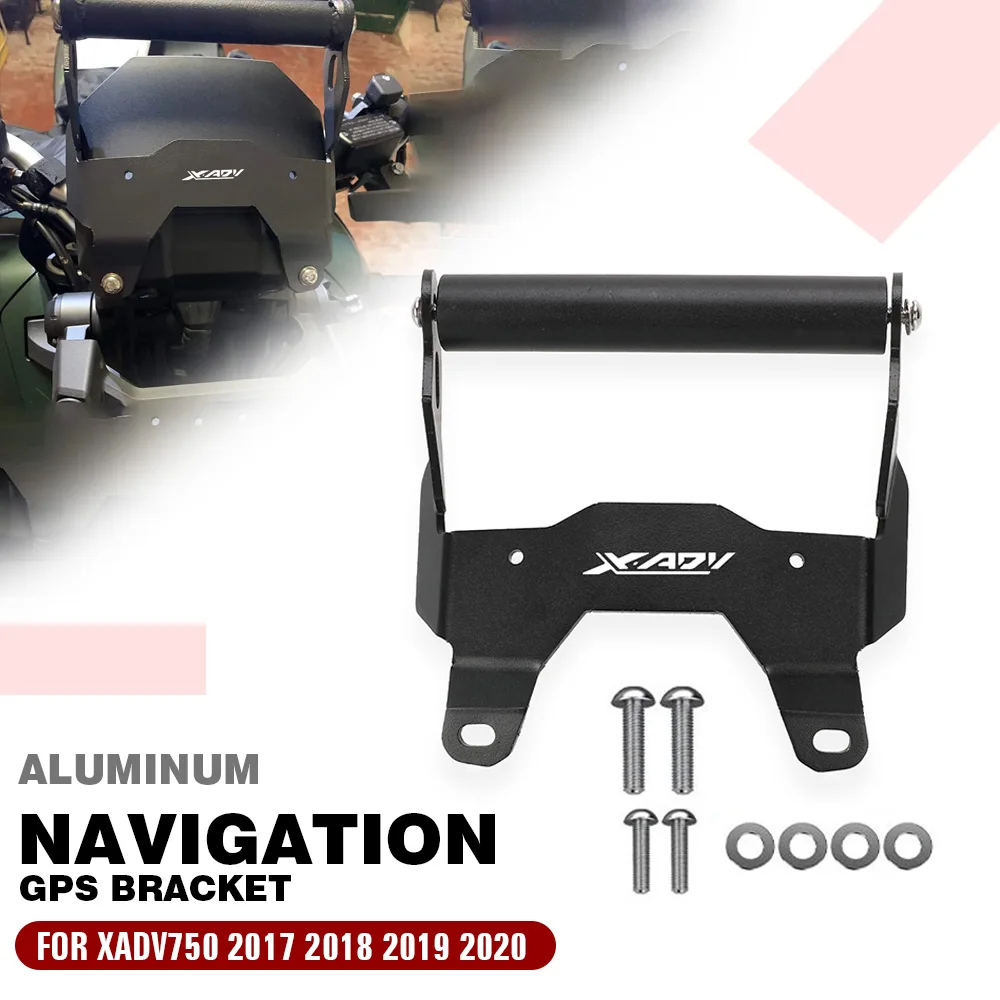 

FOR HONDA XADV750 2017 2018 2019 2020 Motorcycle Accessories Phone Holder Stand GPS Navigation Plate Bracket X-ADV 750 Aluminum