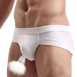 Men Underpants Stretchy Quick Drying Lift Hip Sexy Low Waist Solid Color Boxer Briefs Seamless Men Boxer Shorts Male Underpants