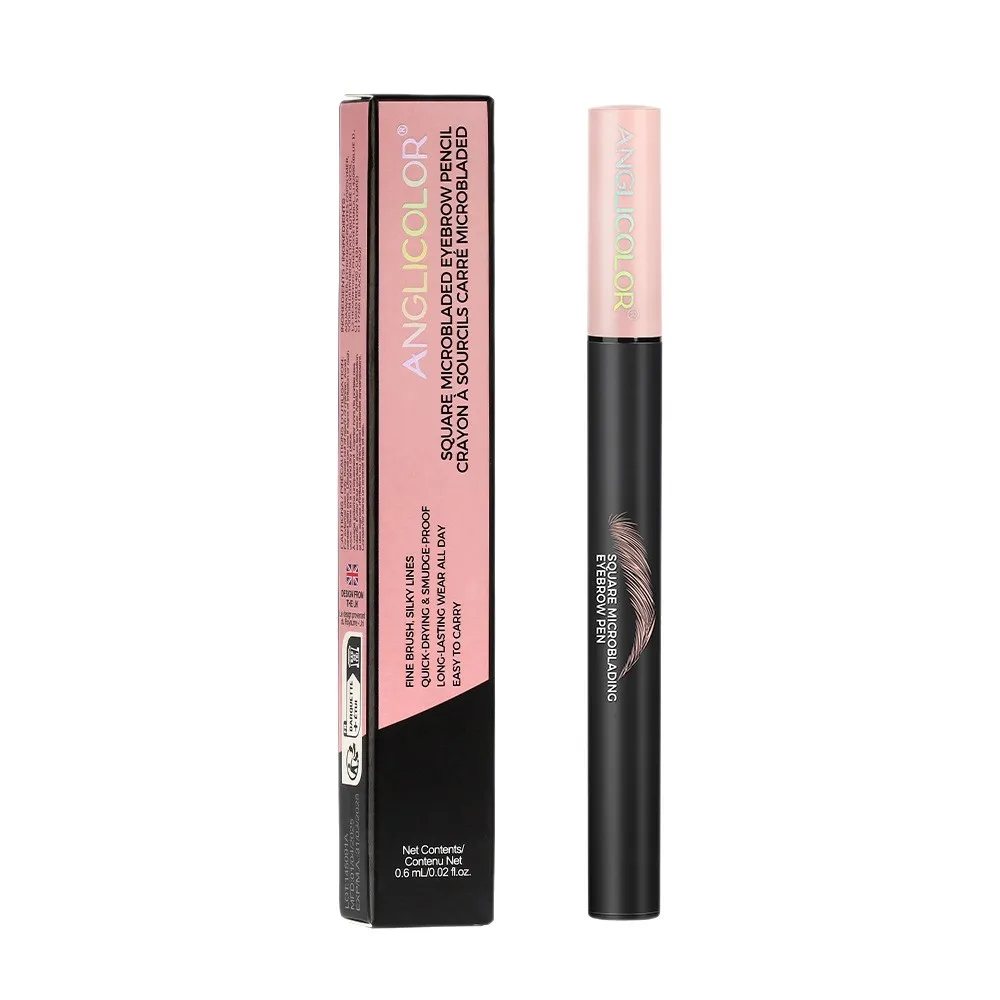 

Microblading Eyebrow Pen, Liquid Eyebrow Pen, Square Angled Eyebrow Brush Natural Hair-Like Brow, Long-Lasting, Waterproof Eye