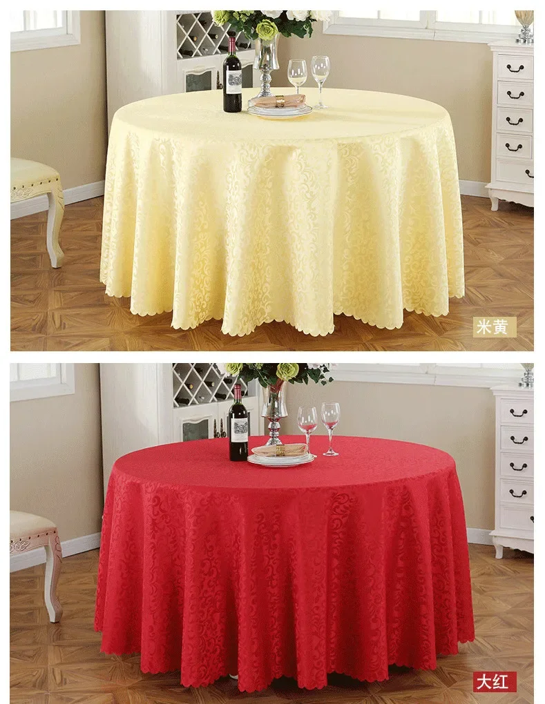 

2024Wedding tablecloth, rectangular coffee cloth, round table skirt, restaurant, circular tablecloth