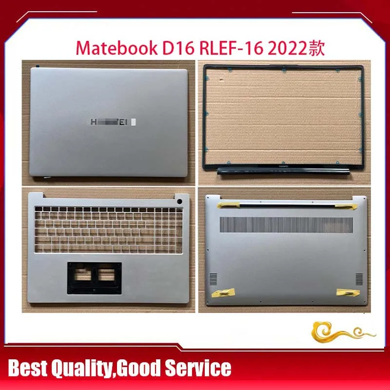 YUEBEISHENG      New/org For Huawei Matebook D 16 D16 RLEF-16 2022Y LCD Back Cover /LCD bezel /Upper cover /Bottom cover,Silver