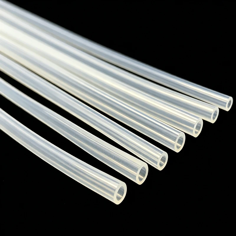 Food Grade Transparent PTFE Capillary Tube with an inner diameter of 0.8mm~4.35mm, high-purity inert microfluidic guide tube.