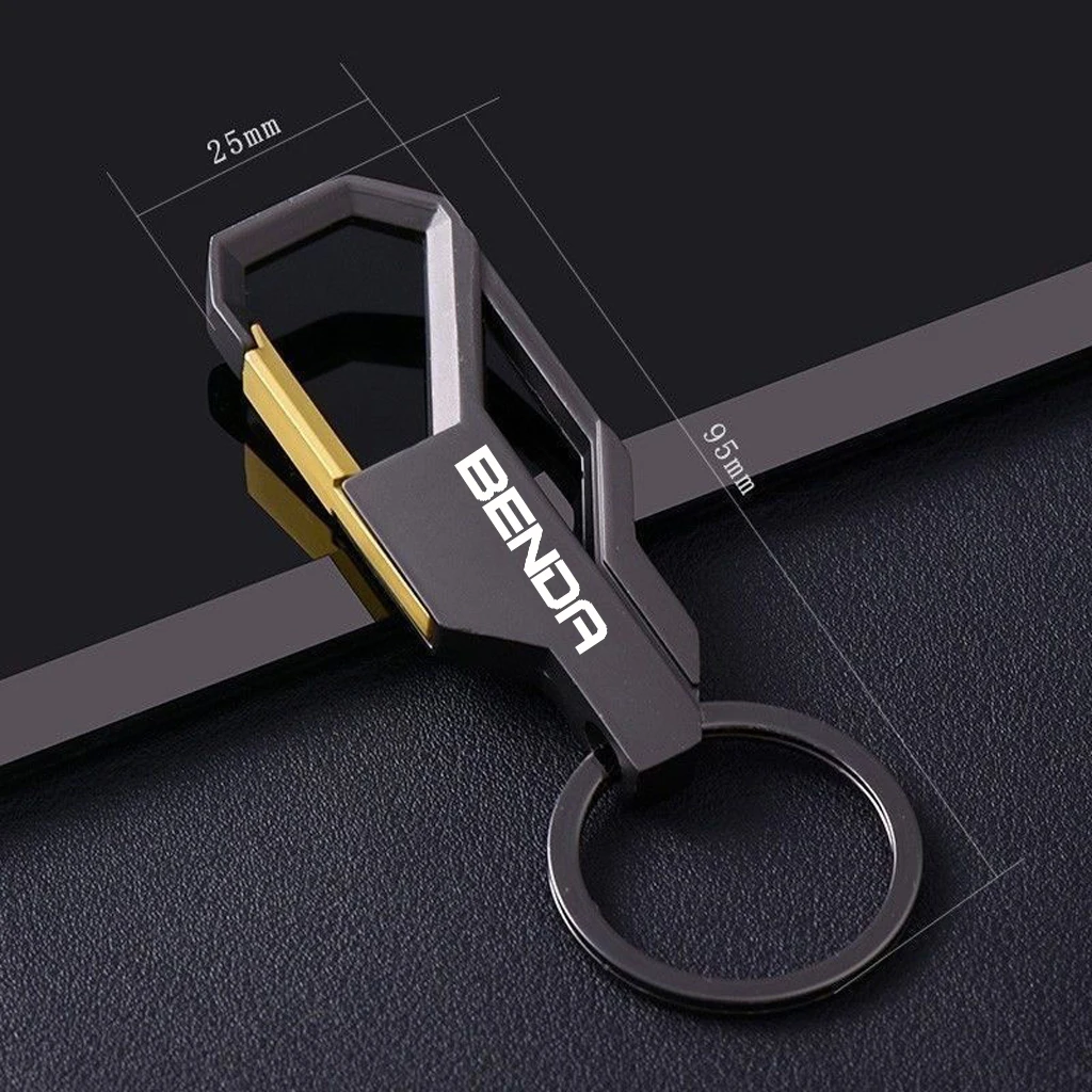 1PCS Motorcycle Metal Keychain Metal Keyring For BENDA 250 500 Chinchilla 300 450 LFS700 LFC700 BD40