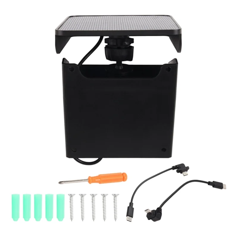 B03B-For Blink Outdoor 4(4Th Gen) XT3/XT2/XT Camera Solar Panel Charging Mount IP67 Weatherproof, Internal 2000Mah Battery