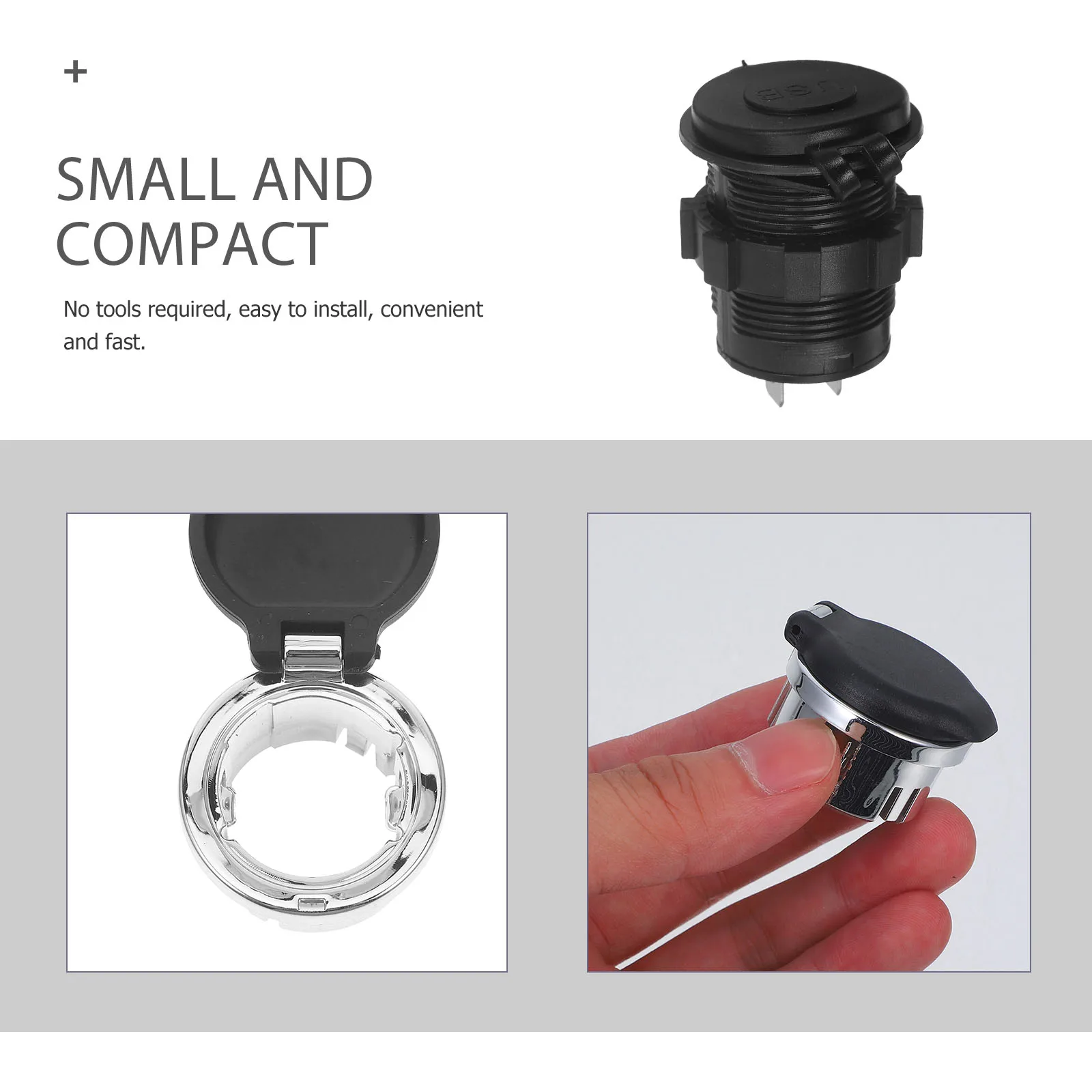 

2pcs Car Lighter Covers Cigarette Dust Cap Power Outlet Cover Plug Replacement Sturdy Long Use Prevent Debris Easy Install