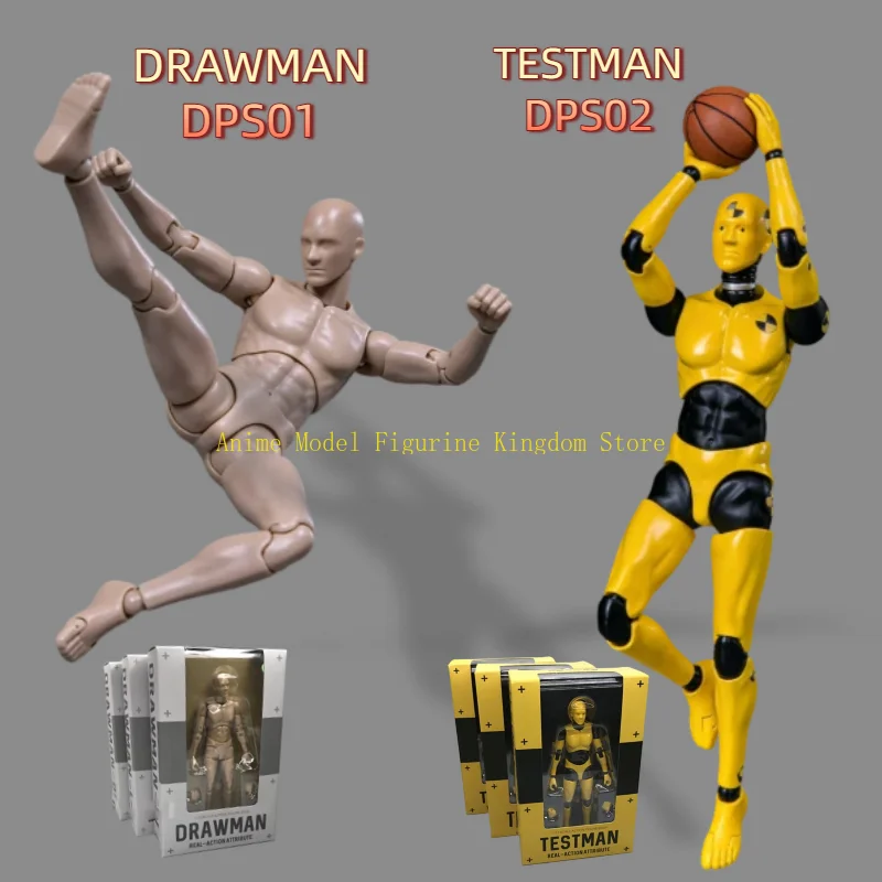 

IN STOCK DAMTOYS DPS01 DPS02 1/12 Scale 6 Inch Flexible Movable Painting Man Testman Crash Test Dummy Action Figure Body Model