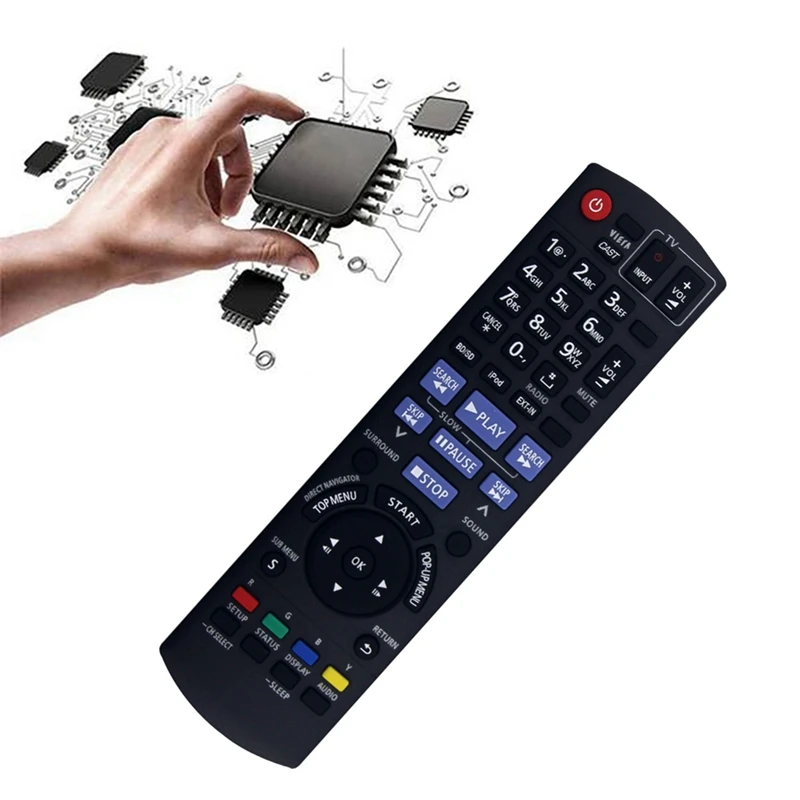 Replaced N2QAKB000072 Remote Control For Panasonic N2QAKB000072 SA-BT207 Blu-Ray Home Theater System