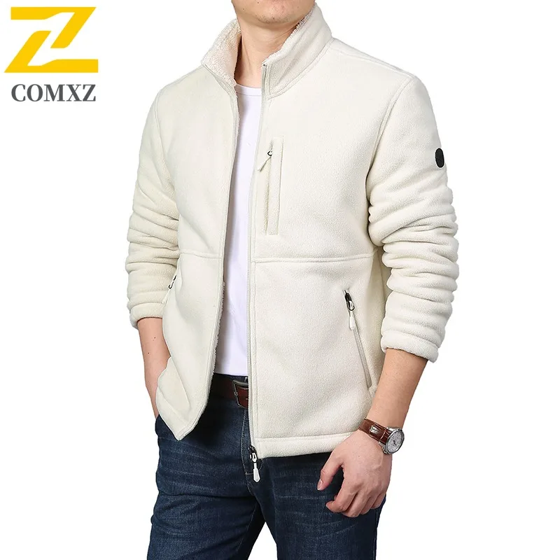 

COMXZ Outdoor Work Mens Jacket Casual Stand Collar Windproof Motorcycle Jacket Daily Style Comfortable Lightweight Autumn Coats
