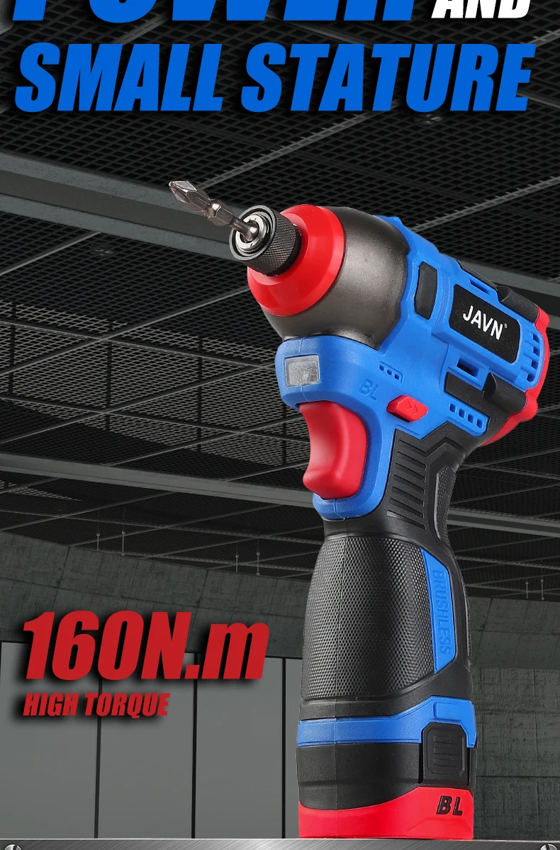 Javn 16v furadeira elétrica chave de fenda 160n.m driver de