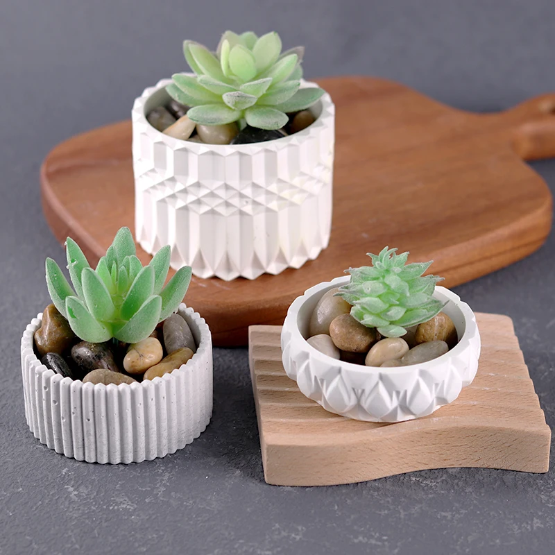 Elephant Shape Silicone Flower Pot Mold for DIY Cactus Succulent Planter molds Gypsum Clay Mould