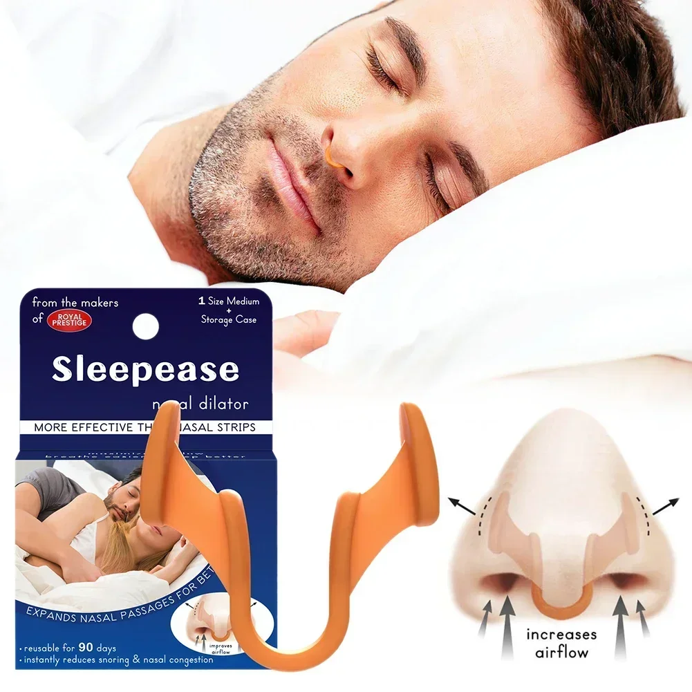 Anti Snoring Device Silicone Nose Clips Sleeping Aid Improve Sleeping Easy Breathe Apnea Guard Night Devices snoring stopper