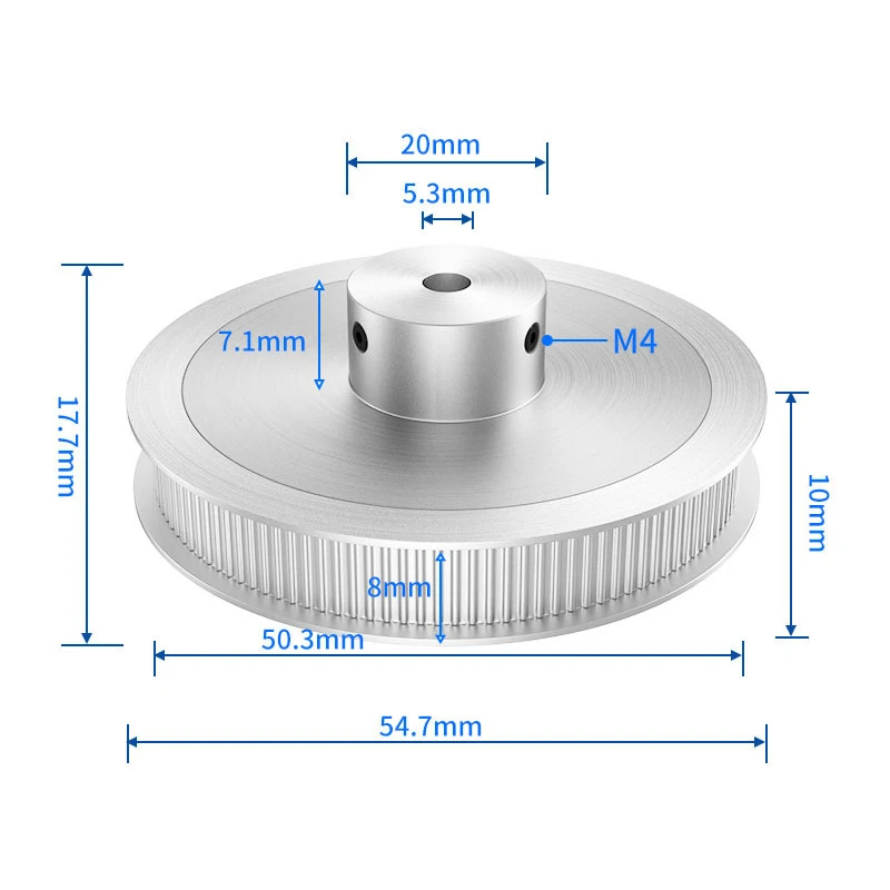 3D Printer Accessory GT2 80 Tooth Synchronous Wheel