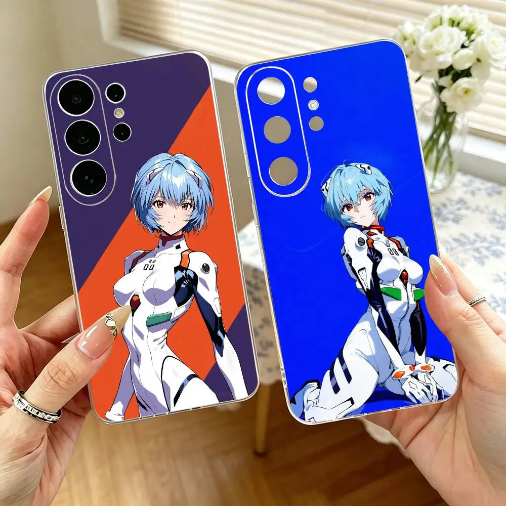 Anime Ayanami Rei-i Unit 1   Phone Case For Samsung S25,S24,S21,S22,S23,S30,Ultra,S20,Plus,Fe,Note,10,9,5G Transparent Cover
