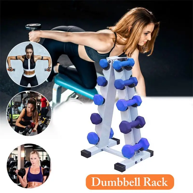 A-Frame Dumbbell Rack Heavy Duty 5 Tier Weight Rack Stand For Home Gym Multifunction Dumbbell Rack Stand For Home Gym