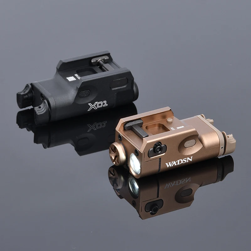 WADSN Tactical XC1 XC2 Flashlight Airsoft Pistol Gun Weapon Scout Accessory Fits 20mm Picatinny Rail for P320 Toy Gun G17 G19