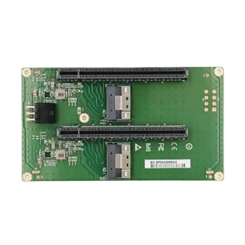 

2 MCIO8I SFF 8654 8–2X PCIE5.0 x16 Card Card Slot Risers с ATXS 2x 3PIN Power Connectors