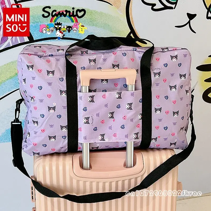 Miniso Sanrio 2024 Portable Travel Bag Fashionable High Quality Boarding Bag Large Capacity Multi Functional Moving Luggage Bag