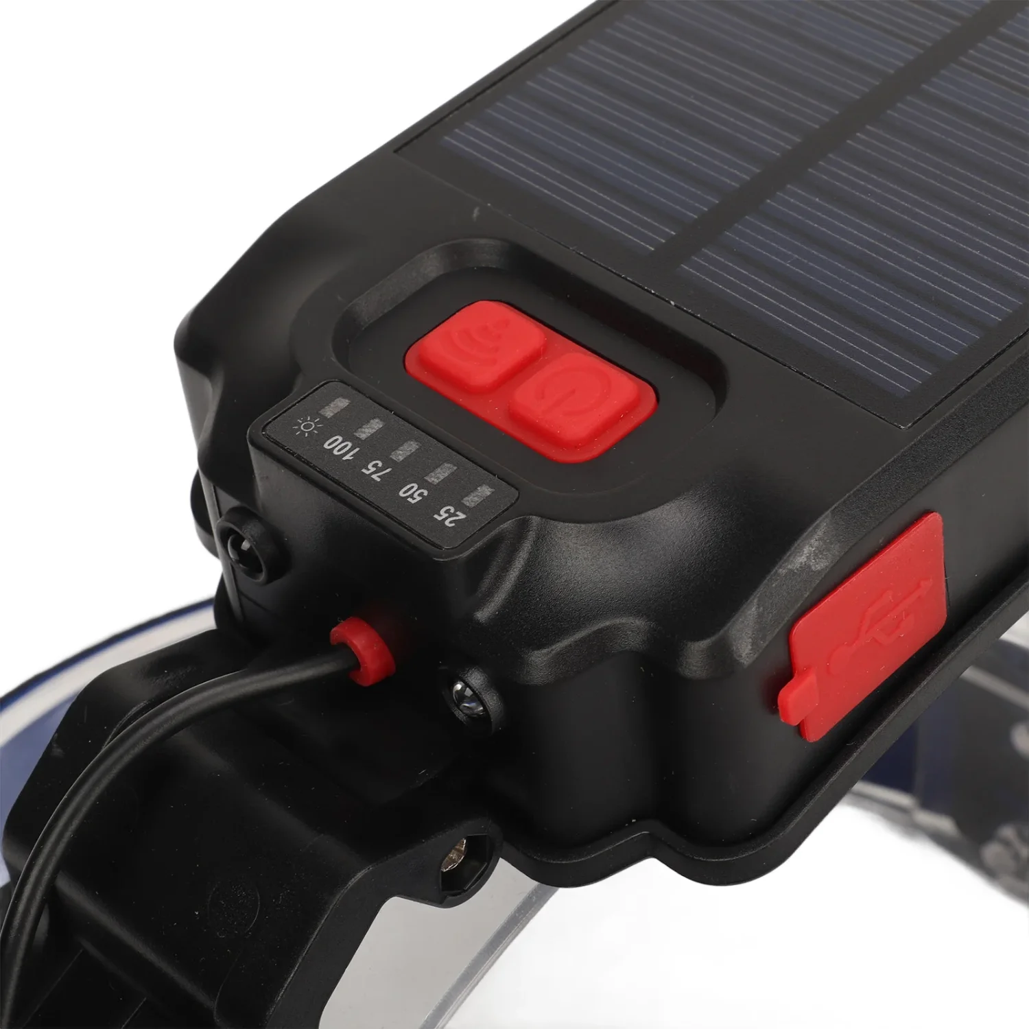 90 Degrees Adjustable Fishing Headlamp IPX4 Waterproof USB Solar Powered 1200LM Ultra Bright  3 Lighting Modes Sensor Fishing