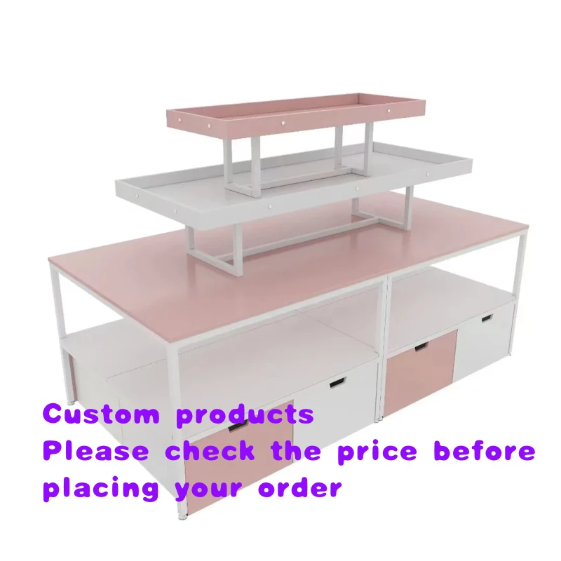

custom.Pink Supermarket Shelves Enhance Atmosphere of Boutique Cosmetics Stores Use MINISO Display Racks