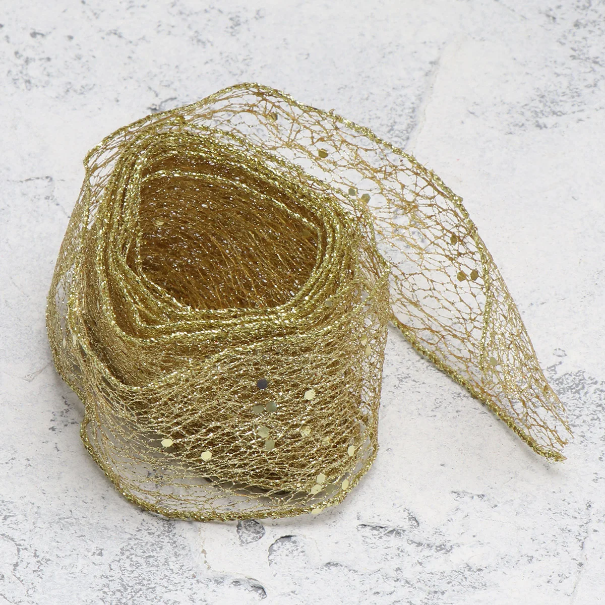 

4Pcs Christmas Decorative Ribbon Golden 2m Fine Workmanship DIY Bowknot Ribbon for Gift Wrapping Festival Party Decor