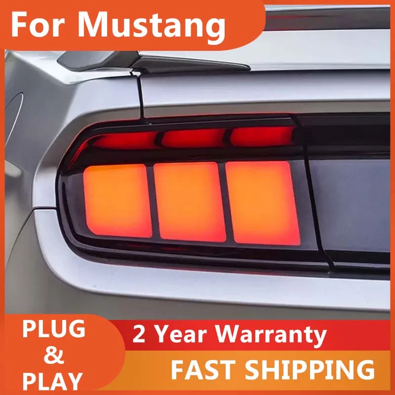 

Car Accessories for Ford Mustang Rear Tail Light 2015-2021 Mustang Taillights DRL Fog Brake Reversing Turn Signal