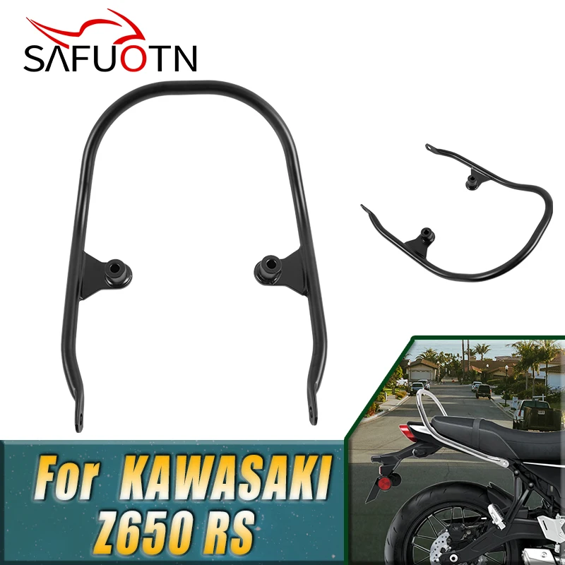 

Rear Luggage Rack Passenger Handgrip Rail Bar Support Bracket For Kawasaki Z650 RS 2021 2022 2023 2024 2025 Accessories