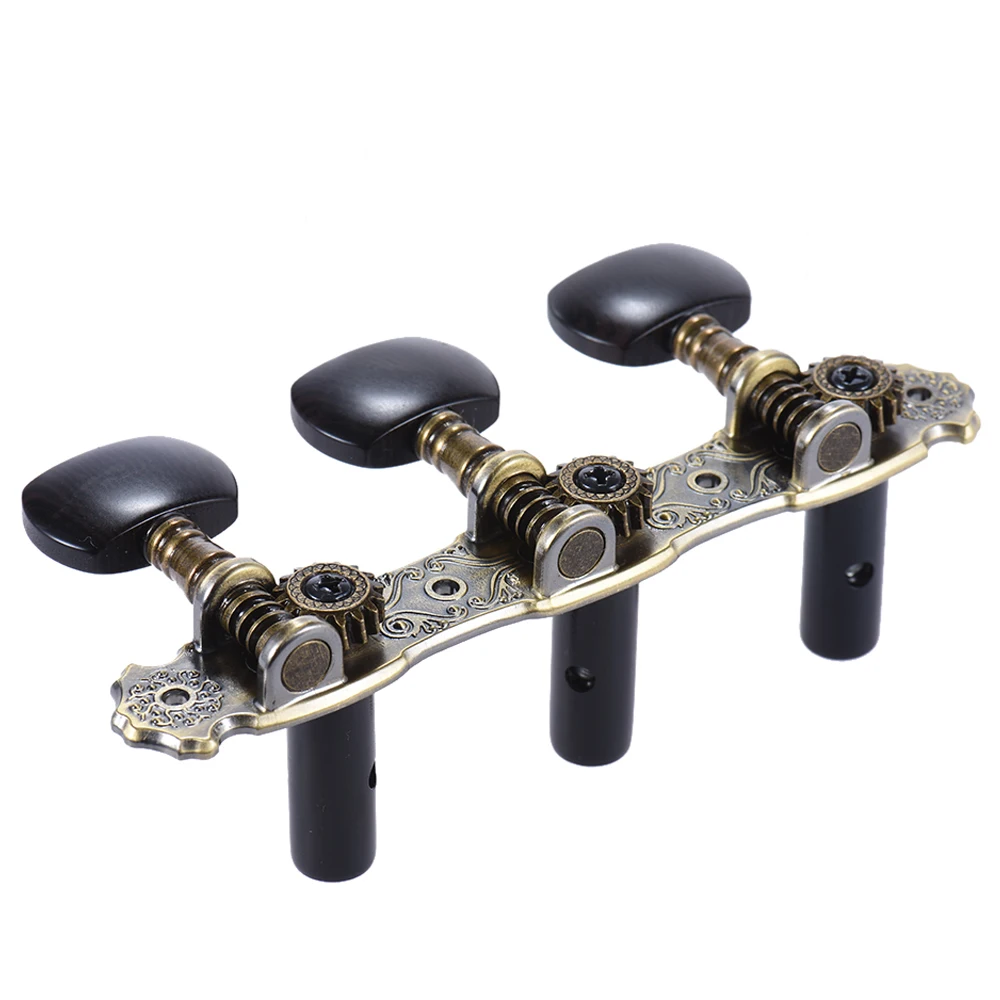 Alice 2 Pcs (L&R) Classical Guitar Tuning Peg Bronze Plated Acoustic Guitar Machine Heads 1 : 16 Tuning Keys Knobs String Tuners