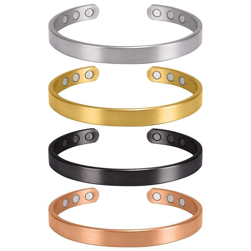 Trendy 4 Color Magnetic Bangle Bracelet for Women Men Health Balance Energy Therapy Arthritis Pain Relief Health Care Bracelet - view 5
