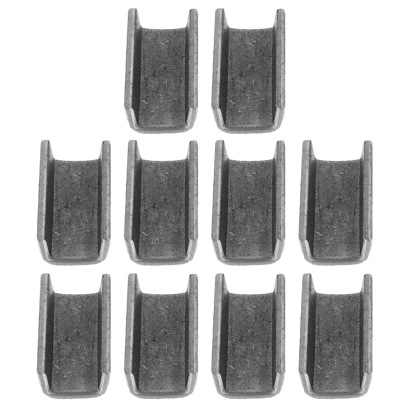 

10pcs Iron Clips Garden Tool Parts Hoe Head Replacement Clip For Hoe Handle Reinforcement Hand Tool
