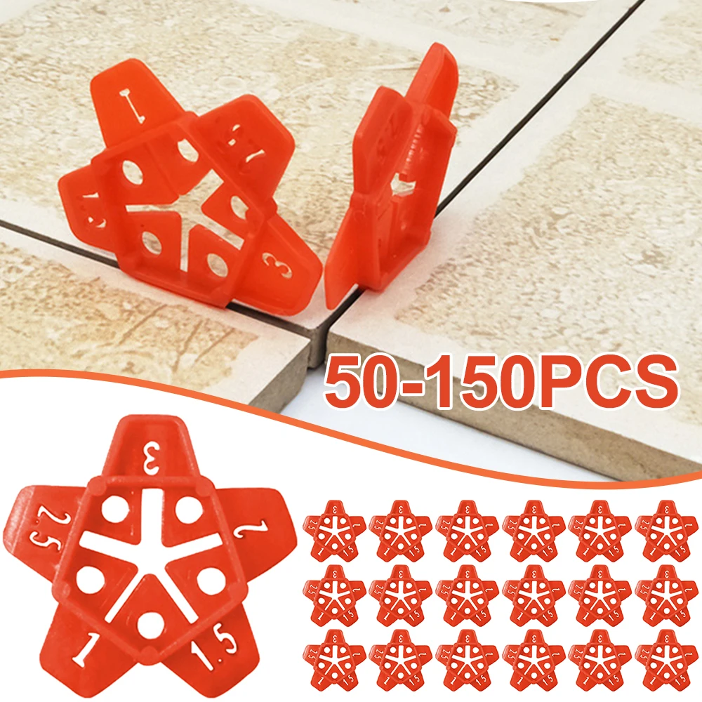 50 قطعة 1/1.5/2/2.5/3 مللي متر ألواح حائط السيراميك الفجوة محدد قطعة أثرية عبر نظام تسوية البلاط الفجوة أدوات البناء الأرضية