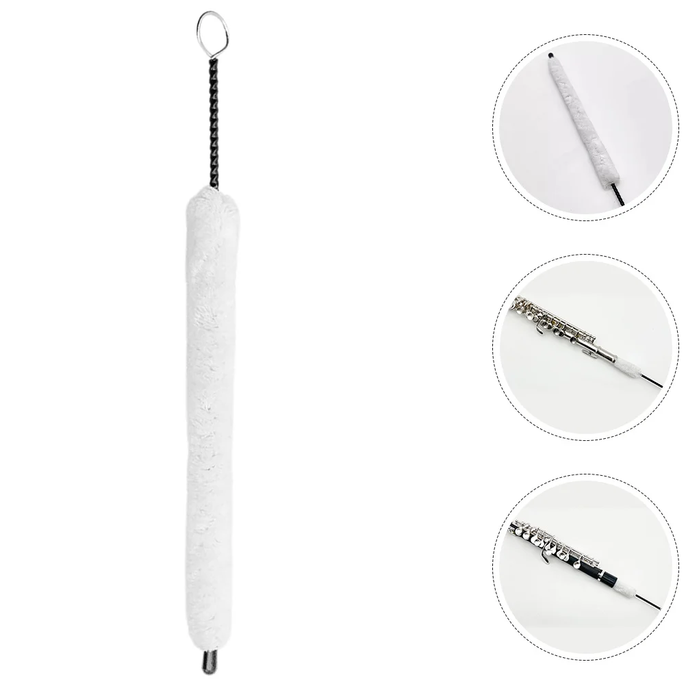 

3Pcs Flute Cleaning Brush Cotton Swab Instrument Care Tool for Internal Flute Chamber Cleaning Maintenance Saxophone Brush