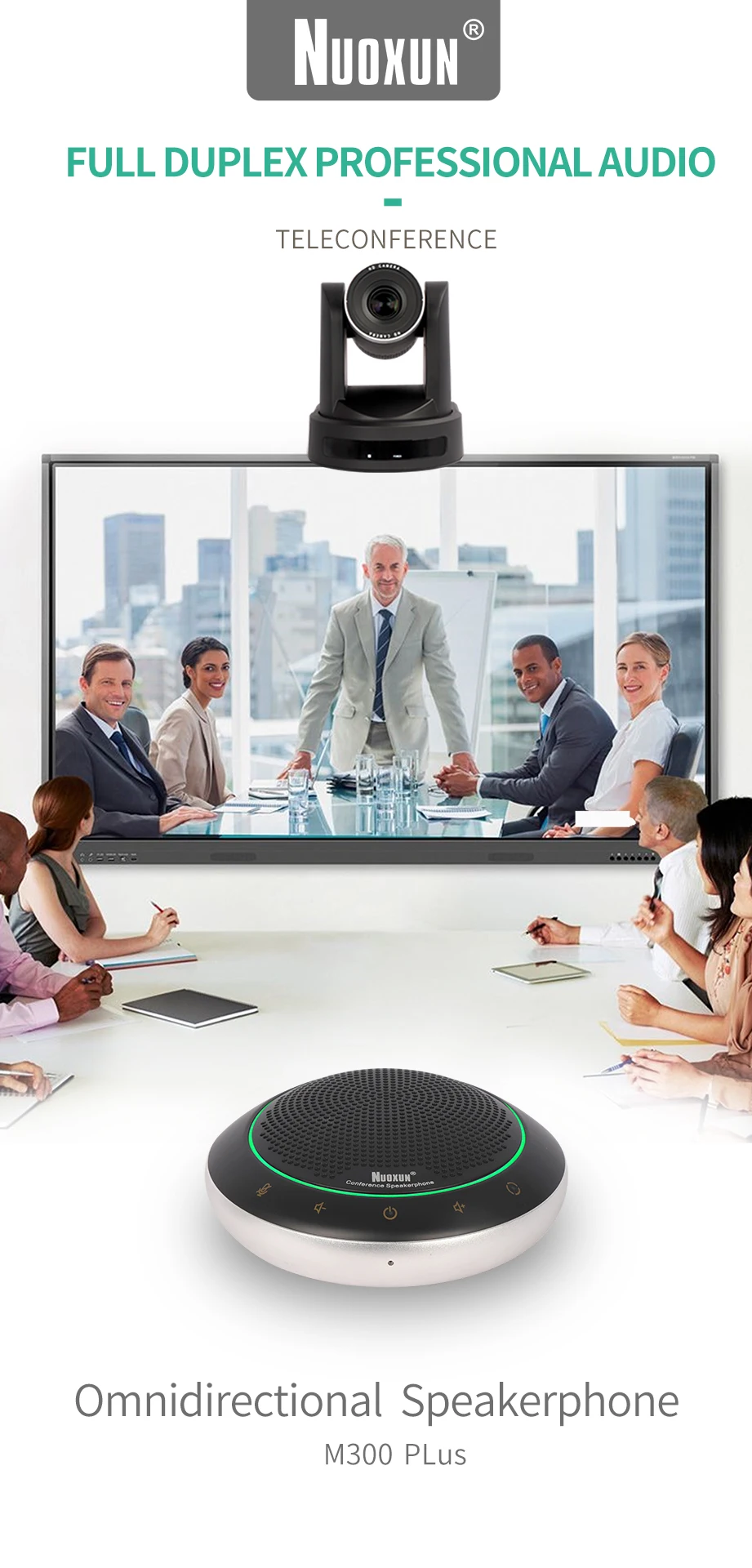 مكبر صوت Bt لاسلكي مرفق مكبر صوت USB لمكالمات المؤتمرات