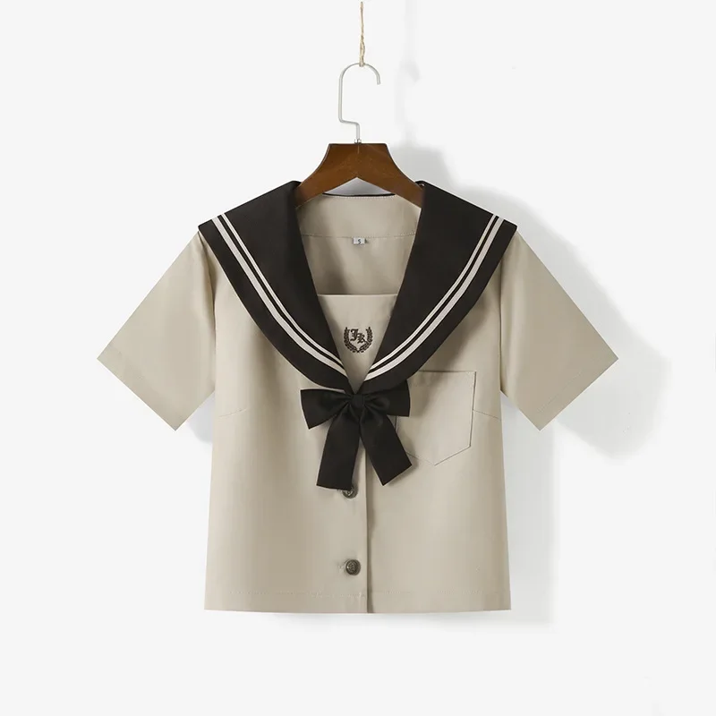 Japanischer und koreanischer Matrosenanzug mit Milchtee, College-Stil, Frühling und Herbst, langärmeliger JK-Uniform, Schuluniformanzug