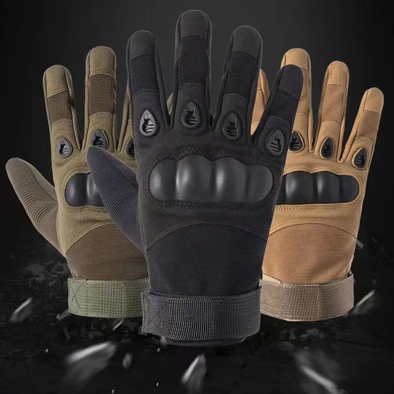 Tactical Gloves Male Special Forces Long Finger Combat Anti Cutting And Anti Slip Gloves Riding Fitness Mountaineering Gloves