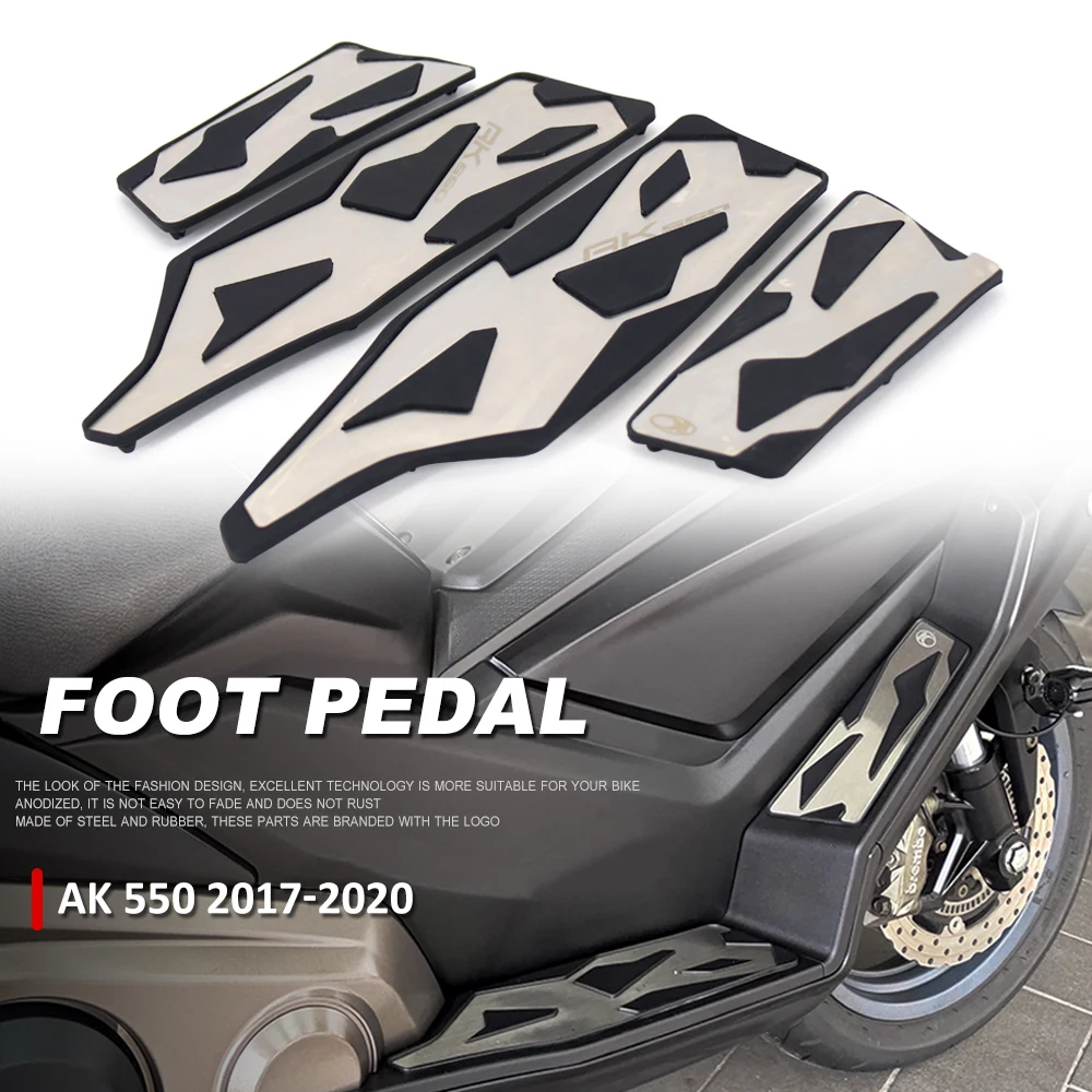 

For KYMCO AK 550 AK550 ak550 2017-2022 2021 2020 2019 Foot Rest Plate Skidproof Pedal Plate Footrest Footpads Accessories