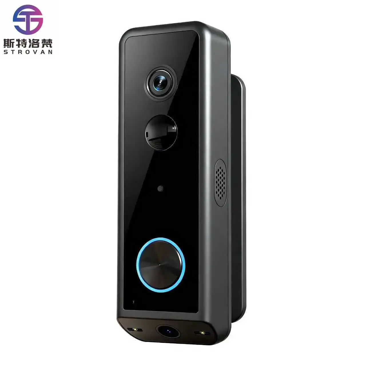 

Dual- Wireless Video Doorbell 1080p 5MP HD Waterproof Doorbell with 2.4GHz WiFi and 180-Degree Adjustable Angle