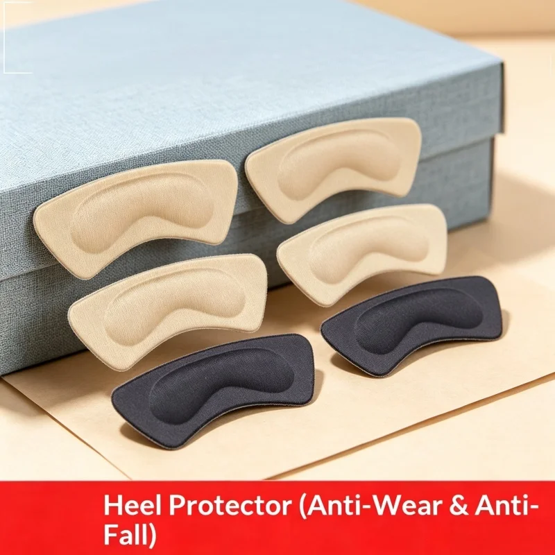 Heel Insoles Patch Pain Relief Anti-wear Cushion Pads Adhesive Heel Protector Shoe Insert for High Heels Feet Care